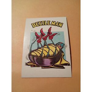 1983 General Mills Zero Hero Trading Card Sticker Vintage #58 Beetle Man